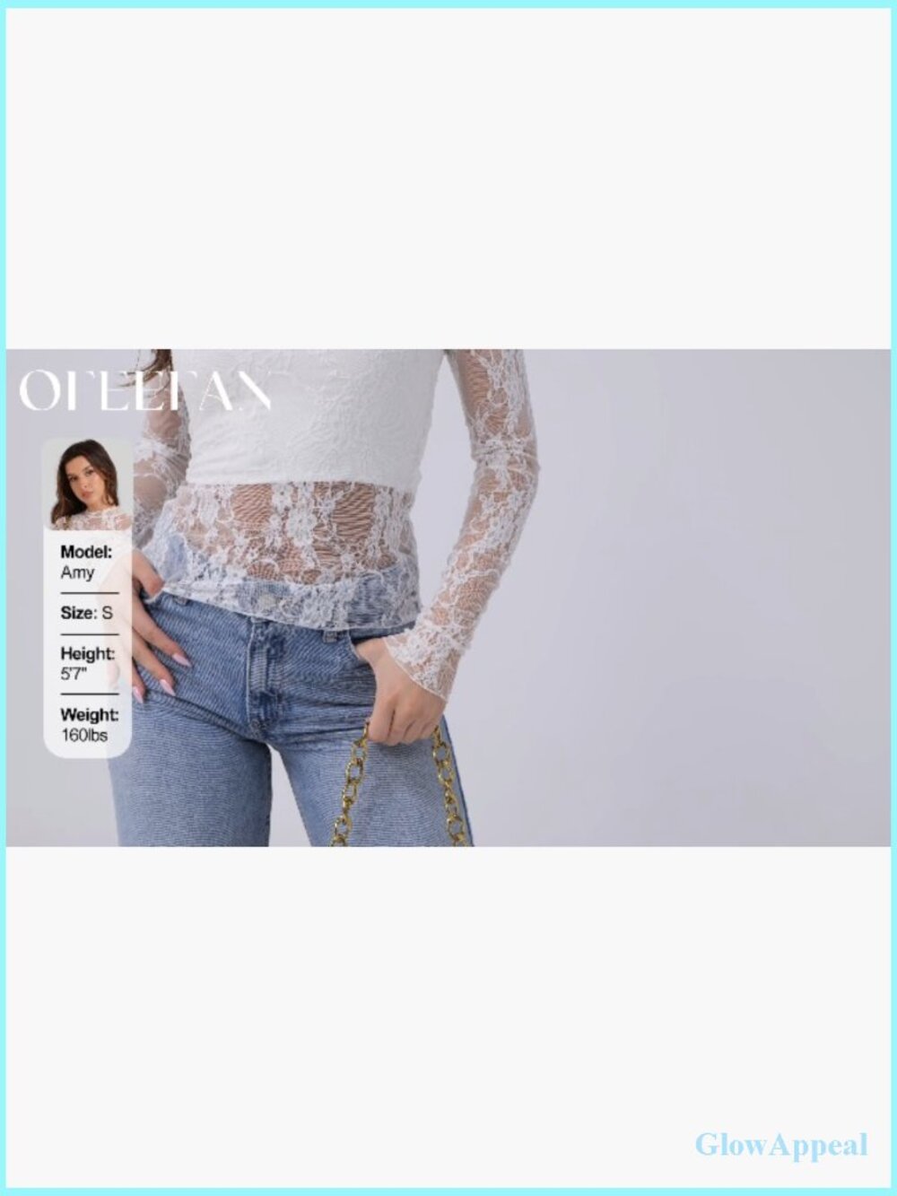 Long Sleeve Mesh Top Mock Neck Sheer Blouse See Through - Picture 7 of 7